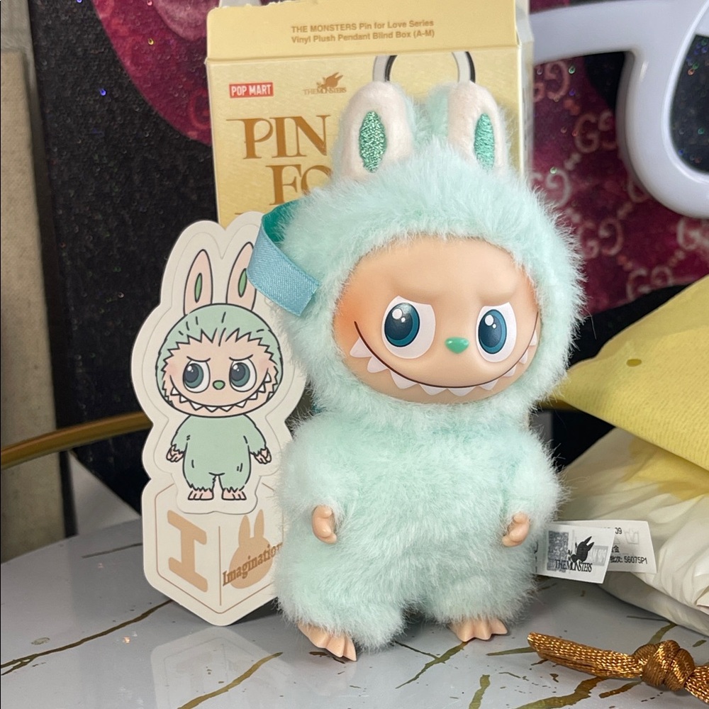 New POP MART Labubu Pin For Love - I